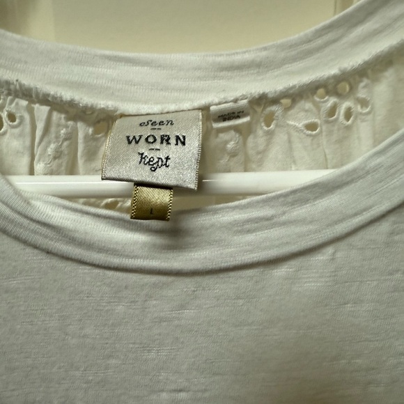 Anthropologie  T-Shirt with eyelet back - Picture 1 of 2